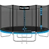 Батут THUNDER OUTSIDE PRO с наружной сеткой 14 футов 427 см черно-голубой