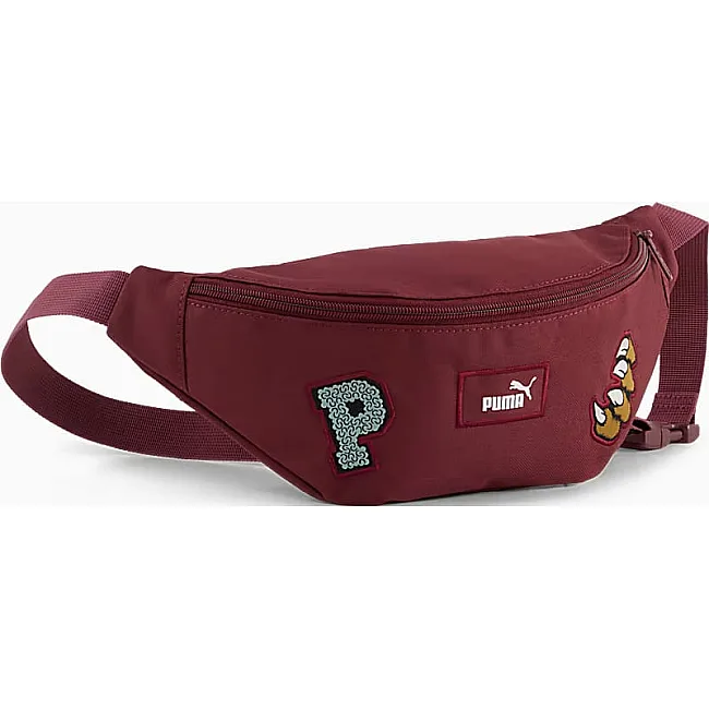 Сумка на пояс Puma PHASE PATCH Waist Bag 2,2L бордовая 31 х 9,5 х 12 см