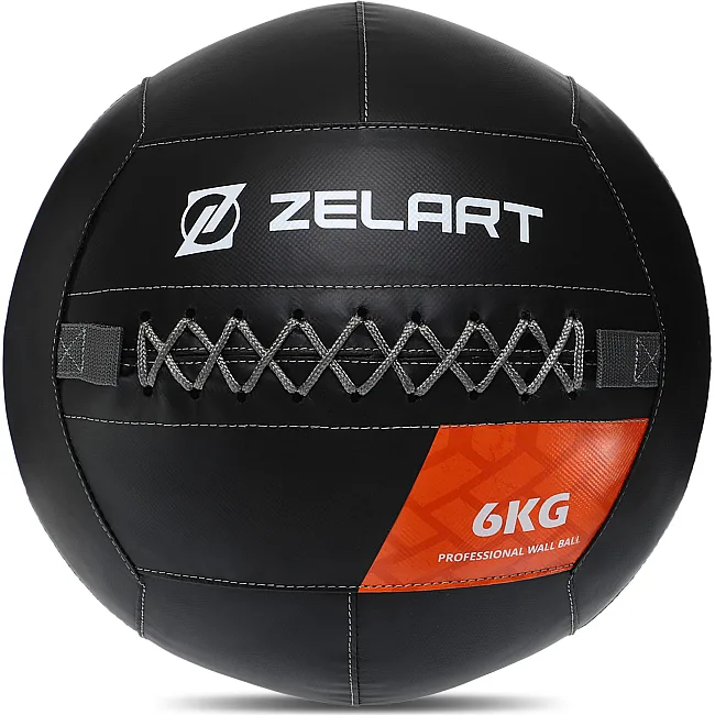 Мяч набивной медицинский для кроссфита WALL BALL ZELART
 TA-7822-6 вес-6кг