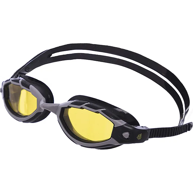 Очки для плавания взрослые MADWAVE SHARK M043107 (Желтый)