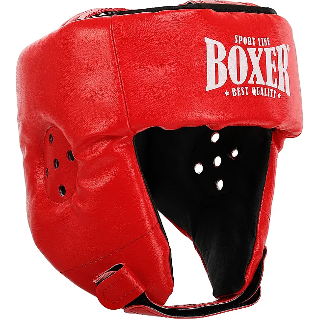 Шлем для бокса открытый
 искусственная кожа BOXER

 2028-N (Черный)