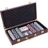 Набор для покера в кейсе из экокожи Poker game set SP-SPORT
 PK300L 300 фишек