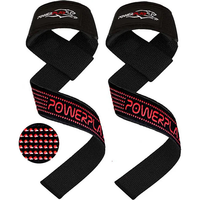 Лямки для тяги PowerPlay 7064 Черно-Красные