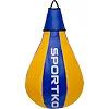 Боксерська груша краплинна набивна SPORTKO GP-1 50x24см (Синій-жовтий)