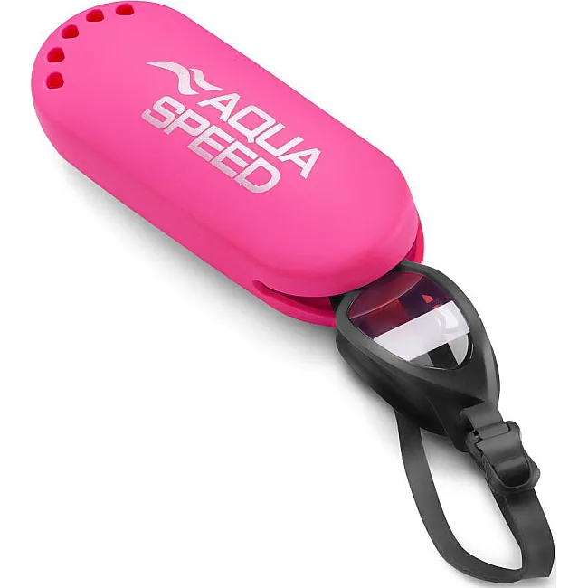 Чехол для очков Aqua Speed Silicone goggle case розовый