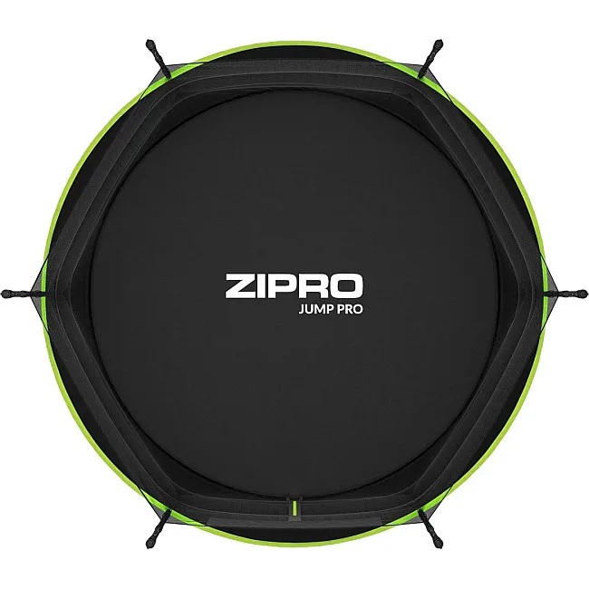 Батут Zipro Jump Pro с внутренней сеткой 8 футов 252 см черно-зеленый