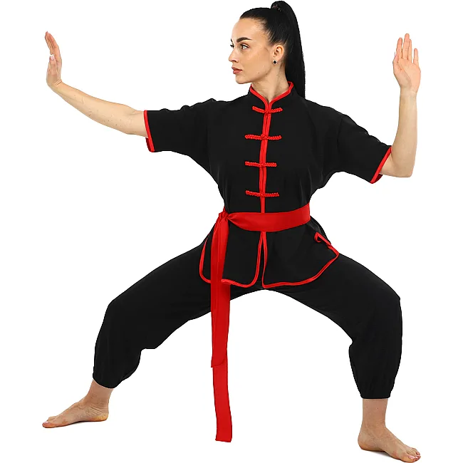 Костюм іфу для ушу та кунг-фу
 куртка штани та пояс LIBOWANG CO-8872 140 см
-180см