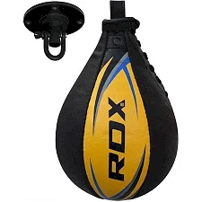 Пневмогрушь боксерская RDX 2Y Boxing Speed Ball Leather Multi Yellow/Blue