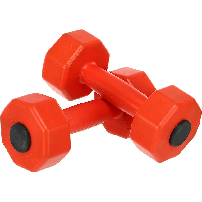 Гантели для фитнеса пластиковые Champion TA-9820-2 2шт 2кг (Красный)
