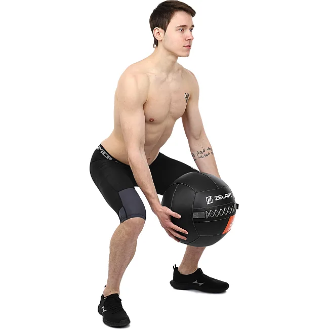 Мяч набивной медицинский для кроссфита WALL BALL ZELART
 TA-7822-6 вес-6кг
