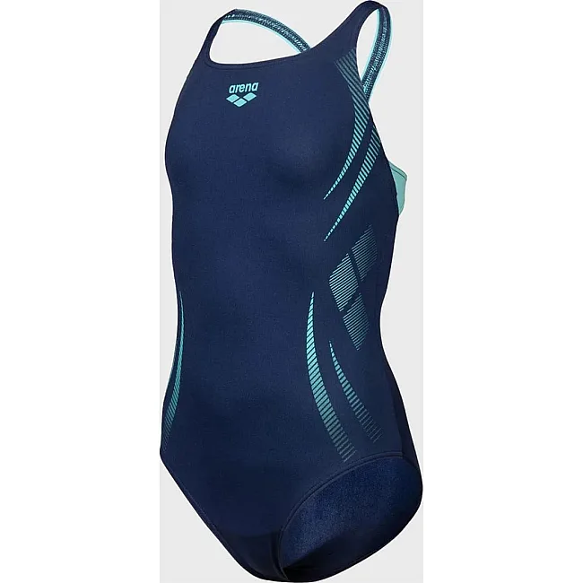 Купальник закрытый для девочек Arena POSEIDONIA SWIMSUIT SWIM PRO B синий