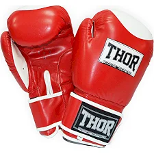 Боксерские перчатки THOR COMPETITION PU /красно-белые
