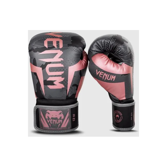 Боксерські рукавиці VENUM Elite Black Pink Gold
