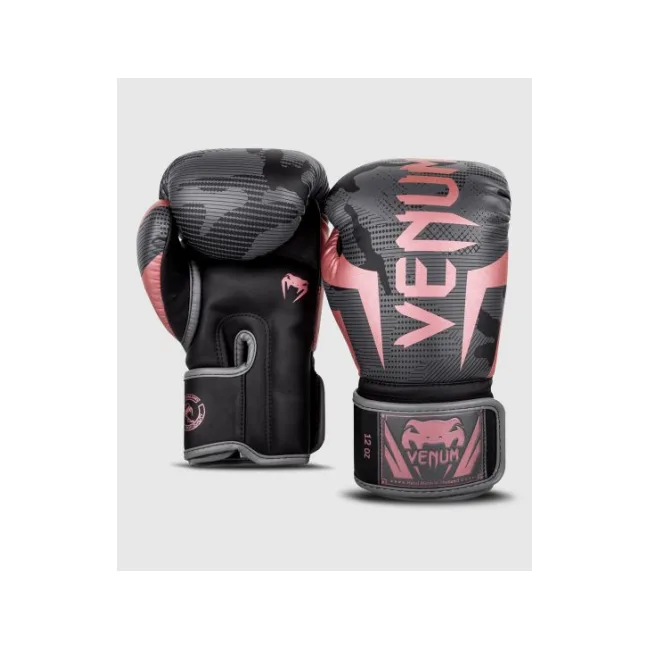 Боксерські рукавиці VENUM Elite Black Pink Gold
