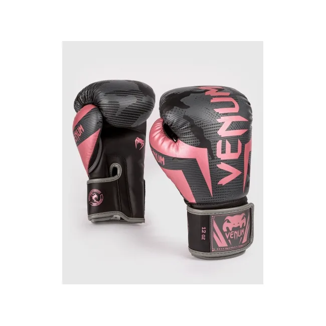 Боксерські рукавиці VENUM Elite Black Pink Gold