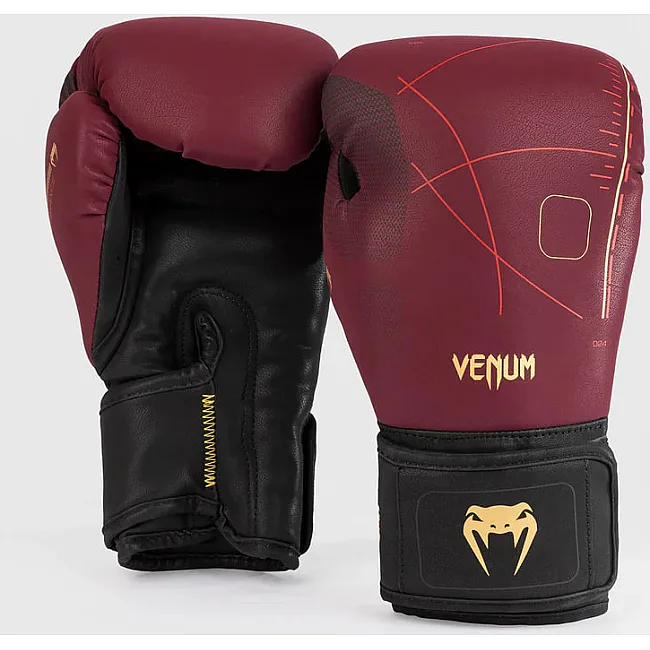 Боксерські рукавички VENUM Tactical XT - Black/Burgundy/Gold