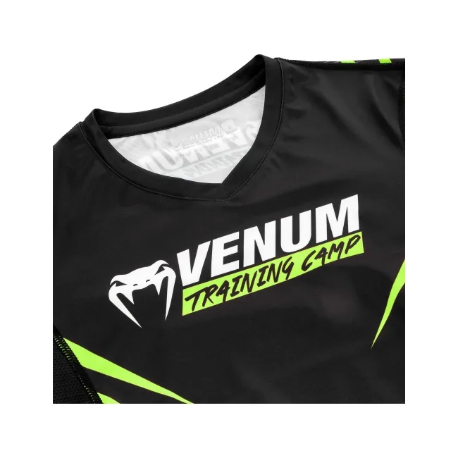 Рашгард женский VENUM Training Camp 2.0 Short Black Neo Yellow