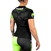 Рашгард женский VENUM Training Camp 2.0 Short Black Neo Yellow
