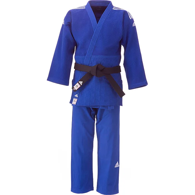 Кимоно для дзюдо Adidas Champion 2 с лицензией IJF (синий)