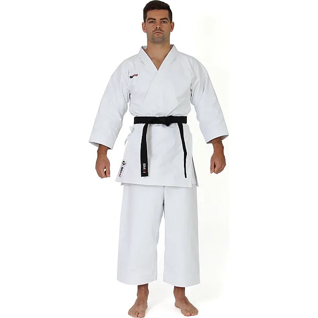 Кімоно для карате ката Smai Ultimate Gi 14 oz з ліцензією WKF (білий)