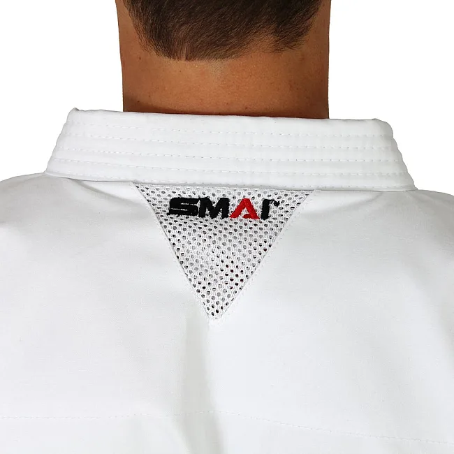 Кімоно для карате ката Smai Ultimate Gi 14 oz з ліцензією WKF (білий)