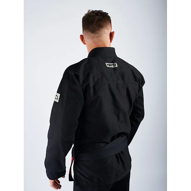 Кимоно джиу джитсу MANTO Base 2.0 BJJ Gi Black Silver