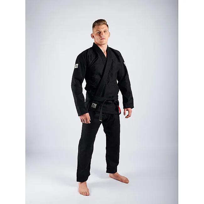 Кимоно джиу джитсу MANTO Base 2.0 BJJ Gi Black Silver