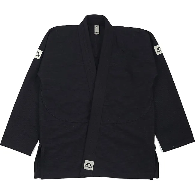 Кимоно джиу джитсу MANTO Base 2.0 BJJ Gi Black Silver