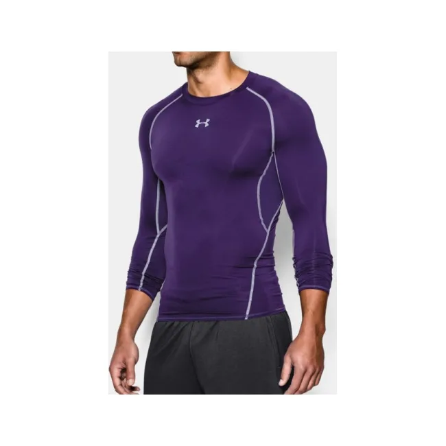 Компресійна футболка Under Armour HeatGear Compression Long Sleeve Stealth Purple