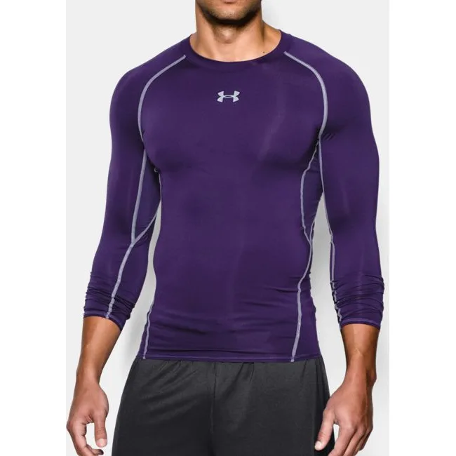 Компресійна футболка Under Armour HeatGear Compression Long Sleeve Stealth Purple