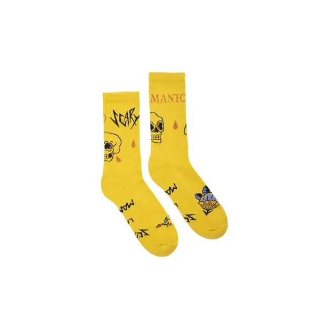 Носки MANTO Socks Skulls Yellow