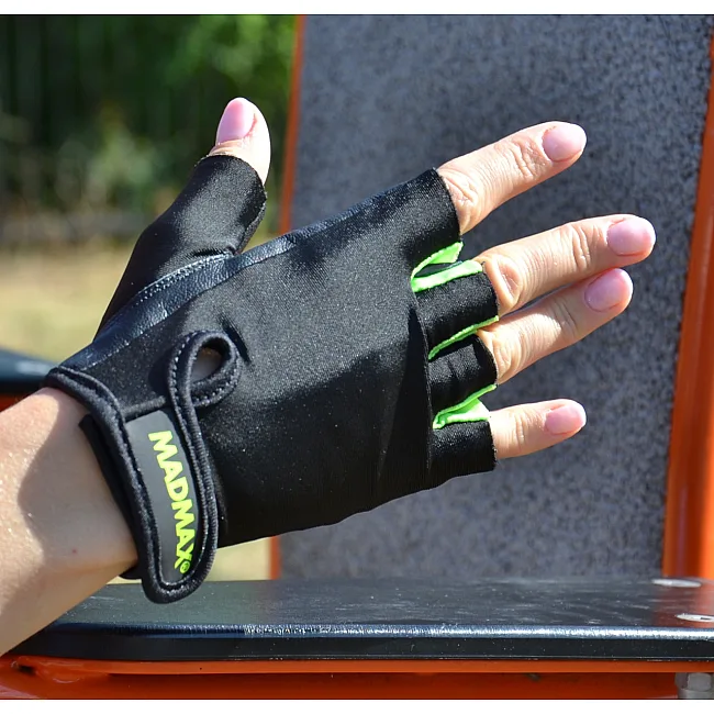Перчатки для фитнеса MADMAX MFG-251 Rainbow Green M