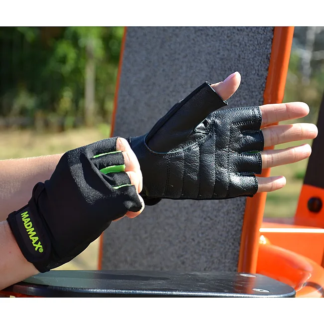 Перчатки для фитнеса MADMAX MFG-251 Rainbow Green M