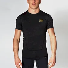 Рашгард із коротким рукавом LEONE Black/Gold S