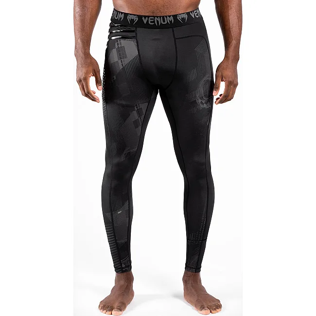 Штани компресійні VENUM Skull Black Black