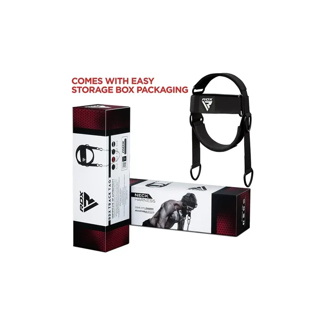 Тренажер для шиї RDX H2 Neck Harness For Weight Lifting & Strengthening Exercises Black
