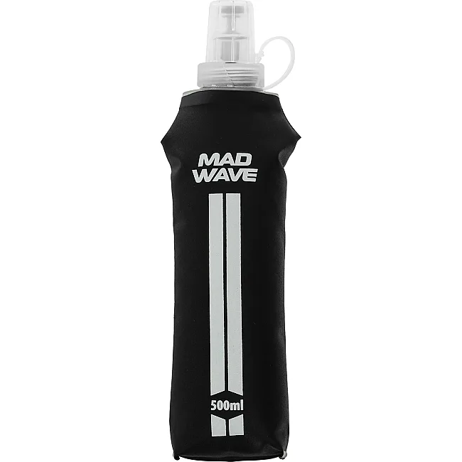 Спортивная бутылка для воды мягкая складная портативная MADWAVE M1393061 (Синий)