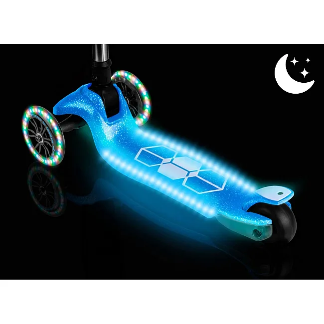 Детский самокат трехколесный Ricokids Jelly синий