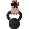 Накладки для підтягування та тяги WEIGHT LIFTING WRIST WRAPS LiveUp LP8757 2шт (Рожево-чорний)
