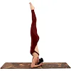 Килимок для йоги Пробковий двошаровий каучуковий Yoga mat BLOOM LB7120 183x61мx0.3cм