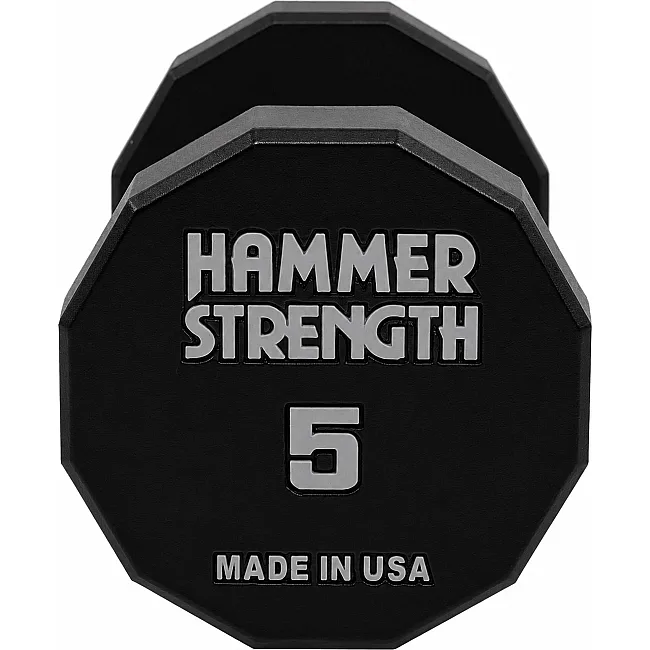 Гантель профессиональная с полиуретановым покрытием HAMMER STRENGHT TA-9215-5 (Черный)
