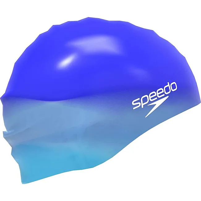 Шапка для плавания Speedo MULTI COLOUR SILC CAP AU синий One Size