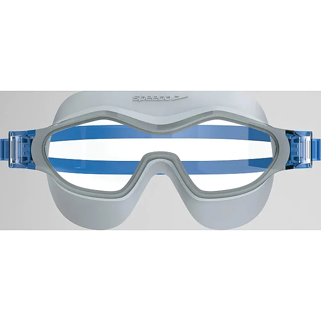 Очки для плавания Speedo HYDROSITY SWIM MASK серый, голубой One Size