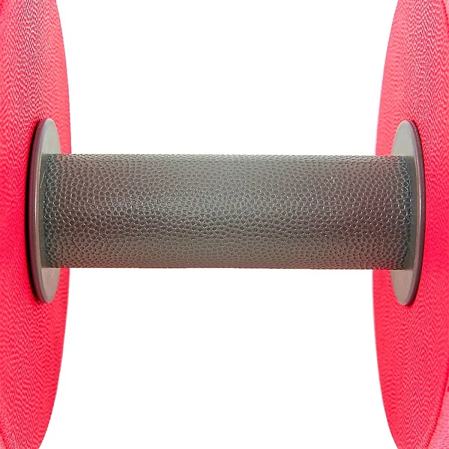 Гантель для аквафитнеса и аквааэробики аква-гантель Aqua Dumbbell MADWAVE
 Round Bar Float M082502 1шт (Серый-розовый)