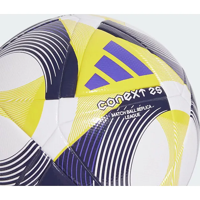 Мяч футбольный Adidas CNXT25 LGE белый, желтый, темно-синий