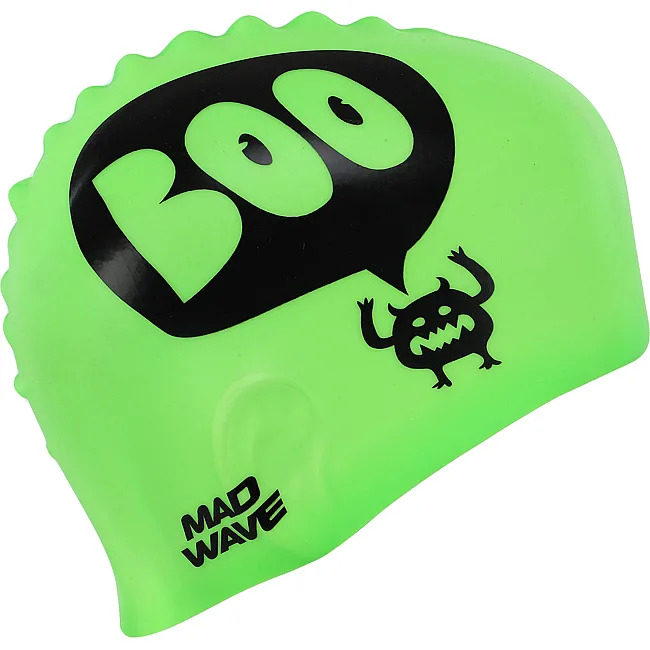 Шапочка для басейну
 силіконова юніорська MADWAVE
 Junior Boo M057305 (Зелений)