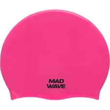 Шапочка для бассейна силиконовая для взрослых MADWAVE Light BIG M053113 (Розовый)