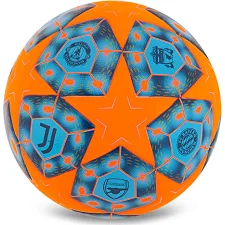 Футбольный мяч SP-SPORT FB-4989 №5 PU (Оранжевый-голубой)