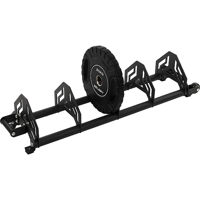 Стойка горизонтальная для бамперных блинов дисков передвижная Bumper Plate Rack Mdbuddy TA-1691
130 см
x30x26см
