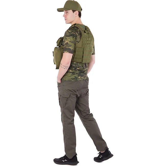Разгрузочный жилет
 на 6 карманов MILITARY RANGERS
 ZK-5517 (Черный)
